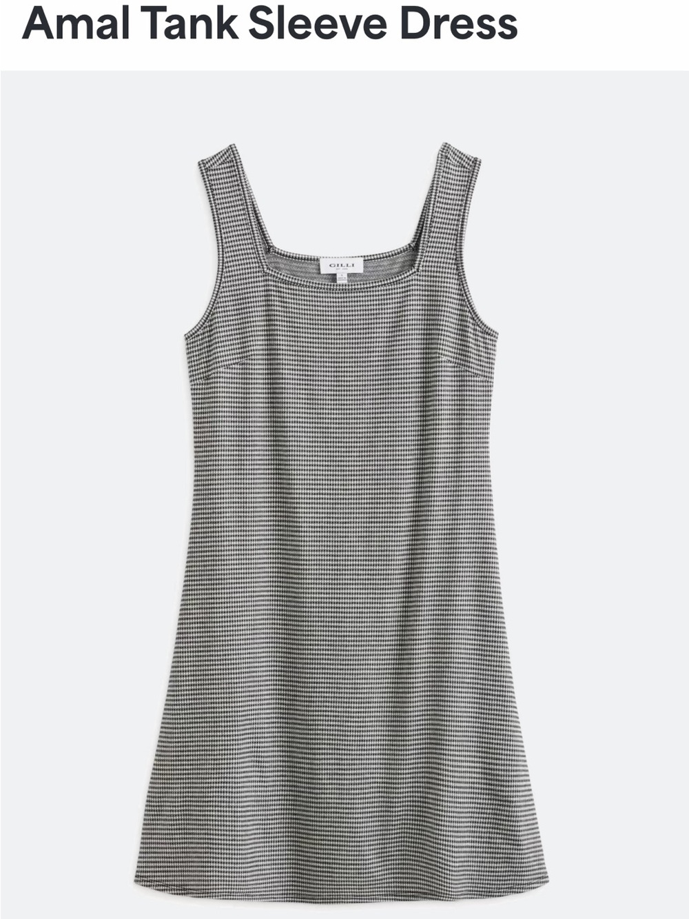 Gilli Amal Tank Sleeve Mini Dress - Gray